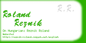 roland reznik business card